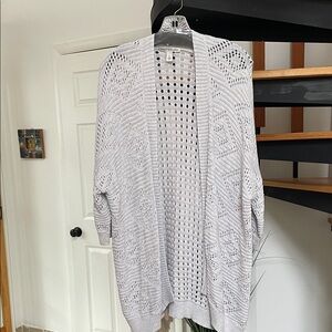 Women's Open Knit Cardigan Sweater